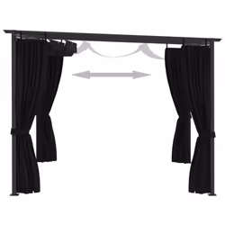 vidaXL Gazebo Canopy Shelter Party Tent Outdoor Patio Pavilion Multi Colours - anthracite - Additional view 5