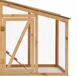 vidaXL Solid Pine Wood Chicken Cage Hen House Small Animal Coop Pet Supply - Additional view 5