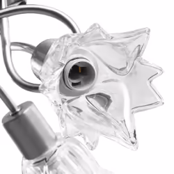 vidaXL Ceiling Lamp with Transparent Glass Shades for 3 E14 Bulbs Tulip Light - Additional view 7
