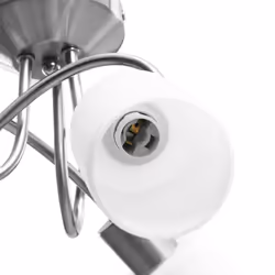 vidaXL Ceiling Lamp with Ceramic Shades for 3 E14 Bulbs White Cone Chandelier - Additional view 6