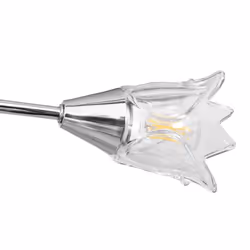 vidaXL Ceiling Lamp with Transparent Glass Shades for 5 E14 Bulbs Tulip Light - Additional view 6