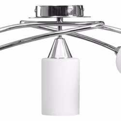 vidaXL Ceiling Lamp with Ceramic Shades for 5 E14 Bulbs White Cone Chandelier - Additional view 5