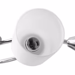 vidaXL Ceiling Lamp with Ceramic Shades for 5 E14 Bulbs White Cone Chandelier - Additional view 7