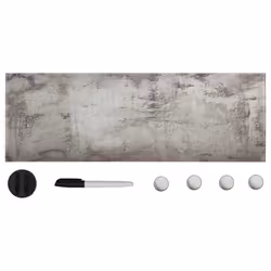vidaXL Wall Mounted Magnetic Board Glass 60x20cm Home Presentation Supply