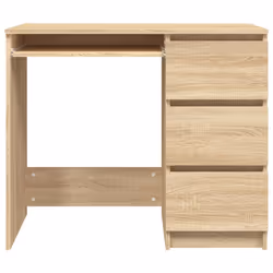 vidaXL Desk Sonoma Oak Engineered Wood Office Writing Desk Workstation Table - Additional view 6