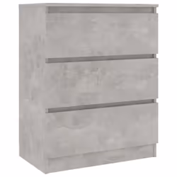 vidaXL Sideboard Concrete Grey Engineered Wood Storage Drawer Side Cabinet