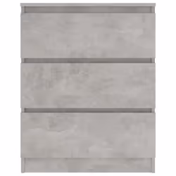 vidaXL Sideboard Concrete Grey Engineered Wood Storage Drawer Side Cabinet - Additional view 5