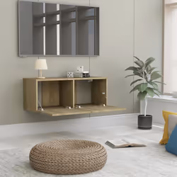 vidaXL TV Cabinet Sonoma Oak Engineered Wood TV Stand Stereo Hifi Cabinet - Additional view 2