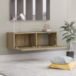 vidaXL TV Cabinet Sonoma Oak Engineered Wood TV Stand Stereo Cabinet Furniture