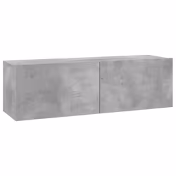 vidaXL TV Cabinet Concrete Grey Engineered Wood TV Stand Stereo Hifi Cabinet