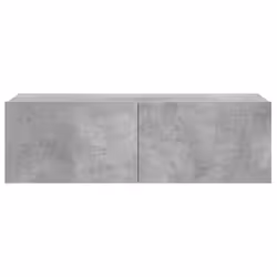 vidaXL TV Cabinet Concrete Grey Engineered Wood TV Stand Stereo Hifi Cabinet - Additional view 5