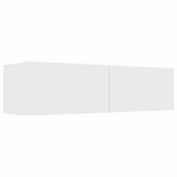 vidaXL TV Cabinet White Engineered Wood TV Unit Hifi Stand Stereo Cabinet
