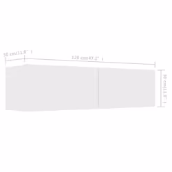 vidaXL TV Cabinet White Engineered Wood TV Unit Hifi Stand Stereo Cabinet - Additional view 7