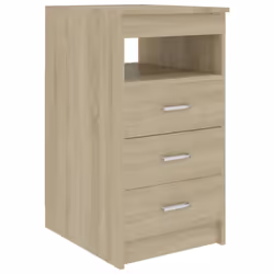 vidaXL Drawer Cabinet Sonoma Oak Engineered Wood Chest Nightstand Sideboard - Additional view 3