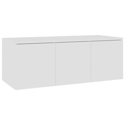 vidaXL TV Cabinet White Engineered Wood Media Hifi Stand Stereo Cabinet Unit