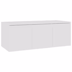 vidaXL TV Cabinet White Engineered Wood Media Hifi Stand Stereo Cabinet Unit