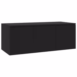 vidaXL TV Cabinet Engineered Wood Home Stereo Media Stand Unit Multi Colours - black