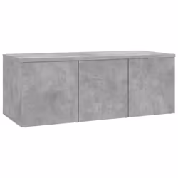 vidaXL TV Cabinet Concrete Grey Engineered Wood Media Hifi Stand Stereo Unit
