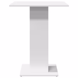 vidaXL Bistro Table White Engineered Wood Bar Table Pub Table Patio Furniture - Additional view 4