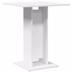 vidaXL Bistro Table White Engineered Wood Bar Table Pub Table Patio Furniture - Additional view 5