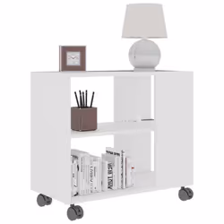 vidaXL Side Table White Engineered Wood Tea Accent Coffee Couch End Table