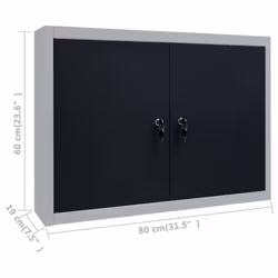 vidaXL Workbench with Four Wall Panels and Two Cabinets Work Table Workstation - Additional view 3