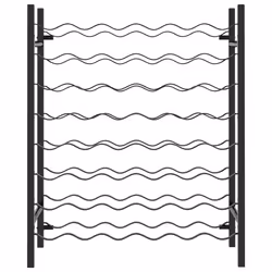 VidaXL 289563 wine rack Metal Black