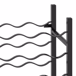 VidaXL 289563 wine rack Metal Black - Additional view 5