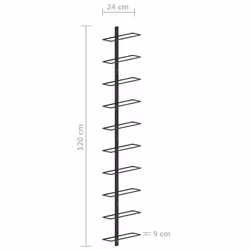 VidaXL 289566 wine rack Metal Black - Additional view 6