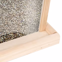 vidaXL 4x Firwood Bird Feeders Garden Wooden Wild Bird Feeding Station House