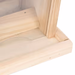 vidaXL 4x Firwood Bird Feeders Garden Wooden Wild Bird Feeding Station House - Additional view 8