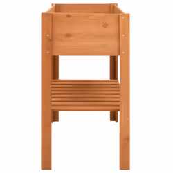 vidaXL Firwood Planter Plant Rack Flower Stand Storage Shelf Wooden Pot Holder