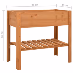 vidaXL Firwood Planter Plant Rack Flower Stand Storage Shelf Wooden Pot Holder - Additional view 4