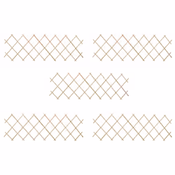 vidaXL 5x Firwood Trellis Fences 180x60 cm Garden Border Extending Fence Panel