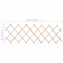 vidaXL 5x Firwood Trellis Fences 180x60 cm Garden Border Extending Fence Panel - Additional view 6