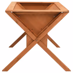 vidaXL Firwood Planter Wooden Plant Rack Flower Stand Storage Shelf Pot Holder