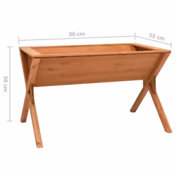 vidaXL Firwood Planter Wooden Plant Rack Flower Stand Storage Shelf Pot Holder - Additional view 4