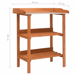 vidaXL Firwood Plant Stand Display Shelf Pot Plant Holder Balcony Garden Home - Additional view 6