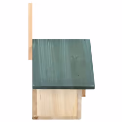 vidaXL 4x Firwood Bird Houses 24x16x30 cm Garden Wooden Nesting Habitat House - Additional view 3