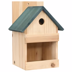 vidaXL 4x Firwood Bird Houses 23x19x33 cm Garden Wooden Nesting Habitat House