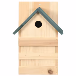 vidaXL 4x Firwood Bird Houses 23x19x33 cm Garden Wooden Nesting Habitat House