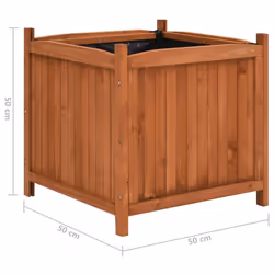 vidaXL Firwood 2x Raised Beds Vegetable Patch Large Planter Planting Grow - Additional view 4