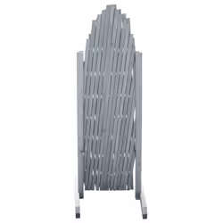 vidaXL Solid Firwood Trellis Fence 1.8x1m Grey Expanding Wooden Garden Barrier