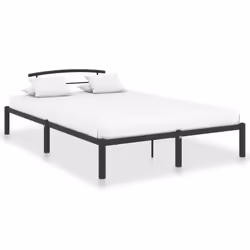 VidaXL 284658, Black, 130 cm, 2.1 m, 63 cm, 1200 x 2000 mm, 27.5 cm
