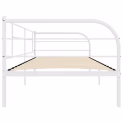 vidaXL Daybed Frame White Metal 90x200cm Bedroom Dorm Guest Room Furniture - Additional view 5