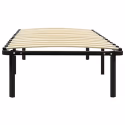 vidaXL Bed Frame Black Metal 100x200cm Bedroom Dorm Room Furniture Bed Base