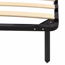 vidaXL Bed Frame Black Metal Bedroom Dorm Guest Room Furniture Multi Sizes - 120 x 200 cm - Additional view 5