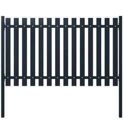 vidaXL Fence Panel Anthracite 174.5x100cm Powder-coated Steel Garden Barrier