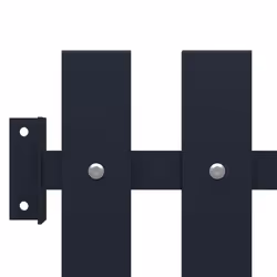 vidaXL Fence Panel Anthracite 170.5x75cm Powder-coated Steel Garden Barrier