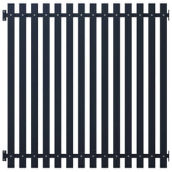 vidaXL Fence Panel Anthracite 170.5x170cm Powder-coated Steel Garden Barrier